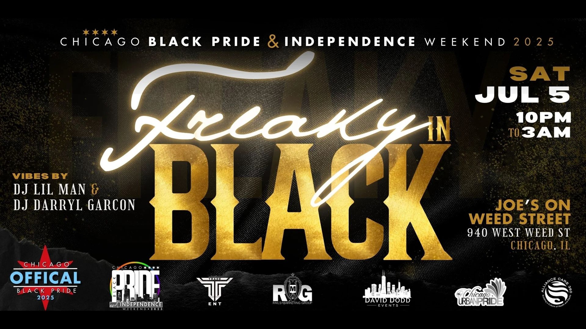Chicago Black Pride Freaky in Black