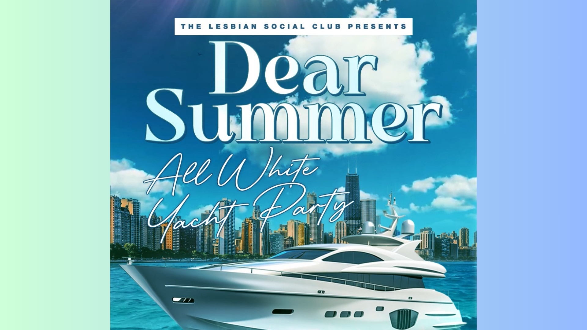 Lesbian Social Club All White Yacht Party