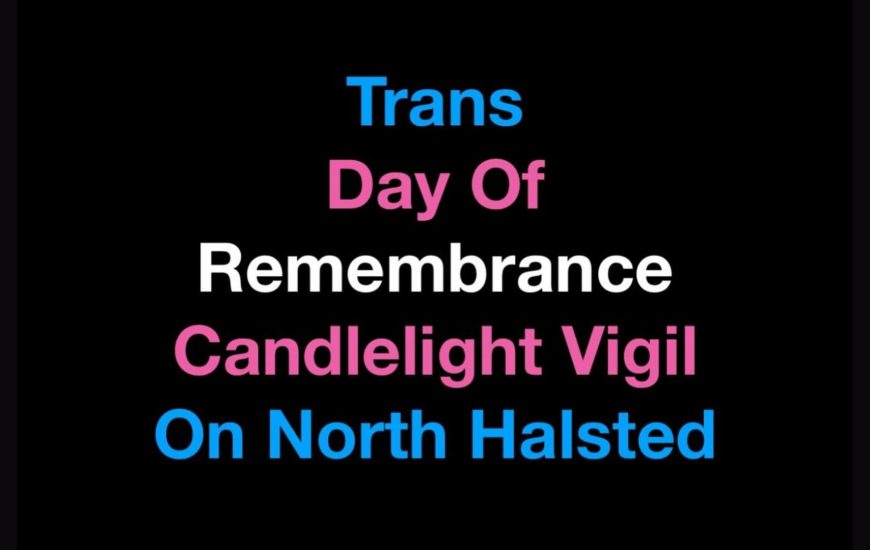 Trans Day of Remembrance Vigil on North Halsted