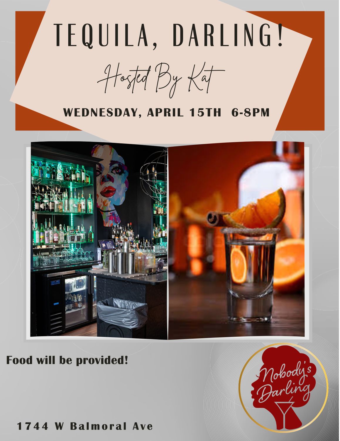 Tequila, Darling! Tequila tasting at Nobody's Darling